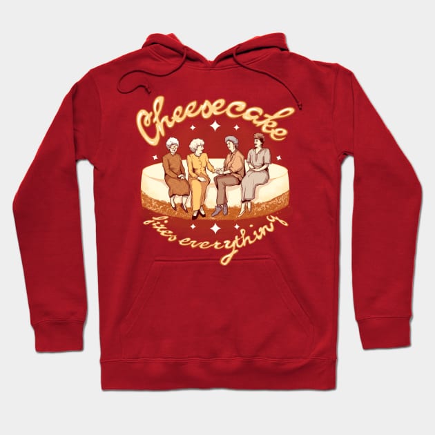 Cheesecake Fixes Everything Hoodie by LVBart